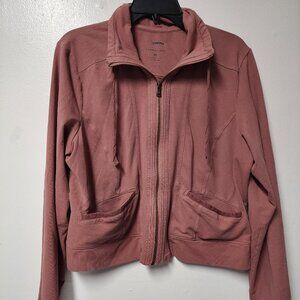 Sonoma Rose Everyday Long Sleeve Jacket Cotton Blend Basic